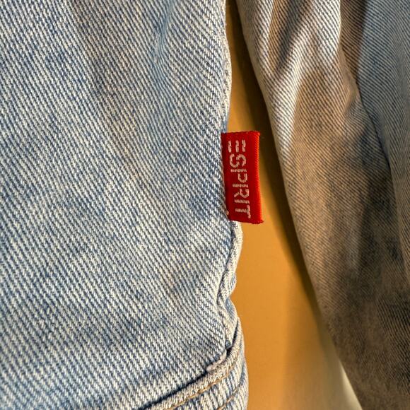 Esprit Denim Jacket Women Small Blue Long Sleeve Button Y2K Vintage Classic - Picture 6 of 8